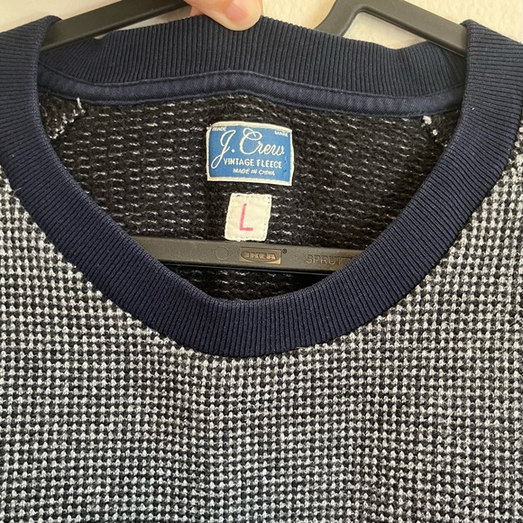 J. Crew Men’s Vintage Fleece Knit Sweater, Size Large - Picture 6 of 11